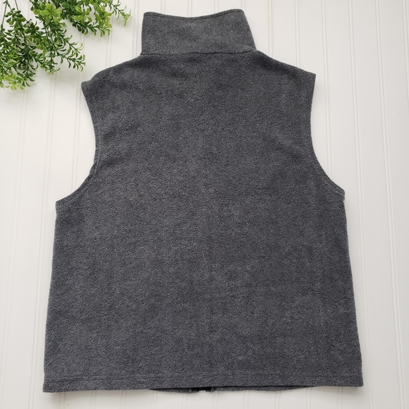Olympic Committee Vest Olympic Logo Official Fleece Vest Gray size Medium - Picture 7 of 7